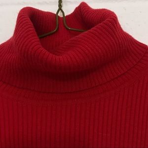 NWOT Lauren Ralph Lauren Red Turtleneck Sweater